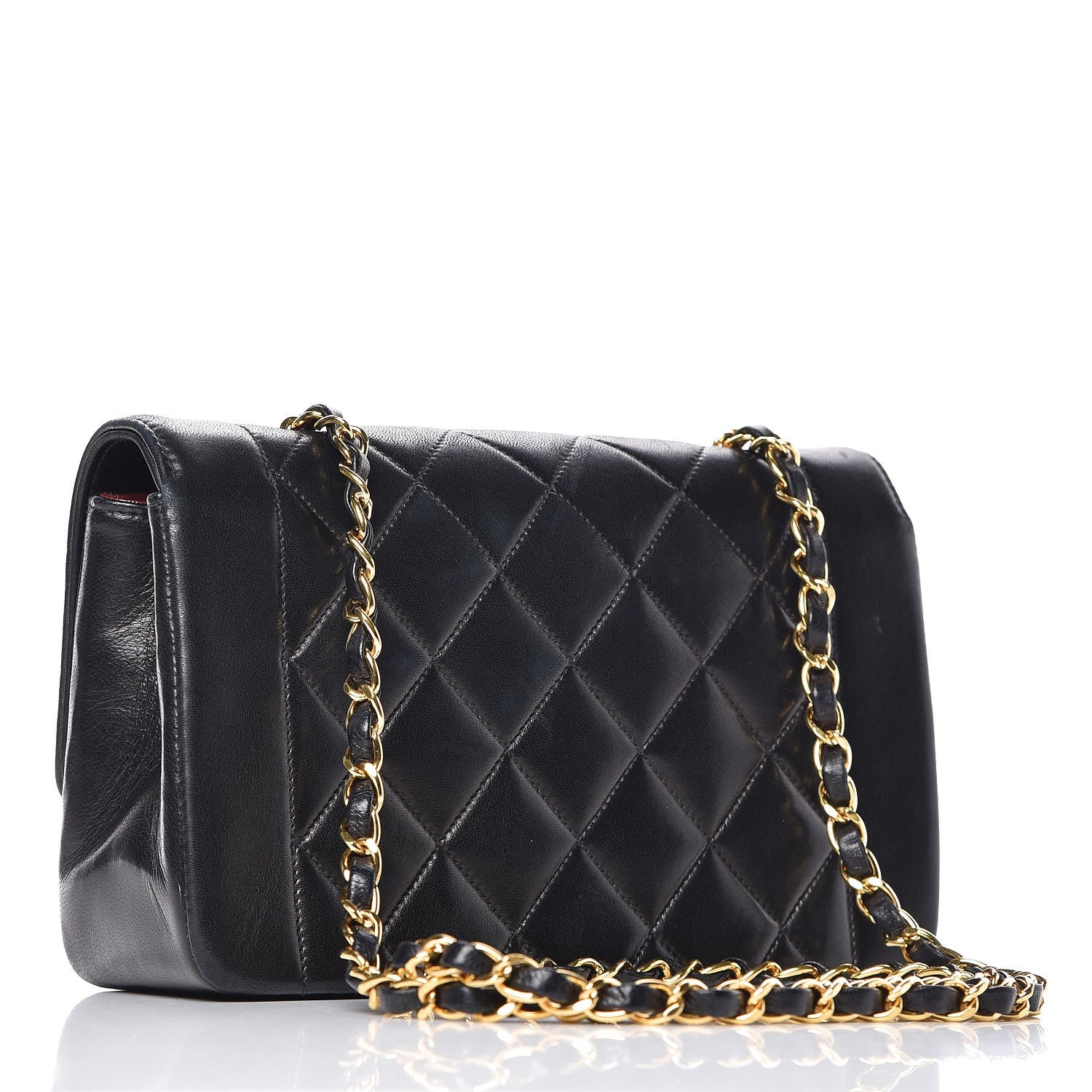 Chanel Lambskin Quilted Small Single Flap Black 3 of 16