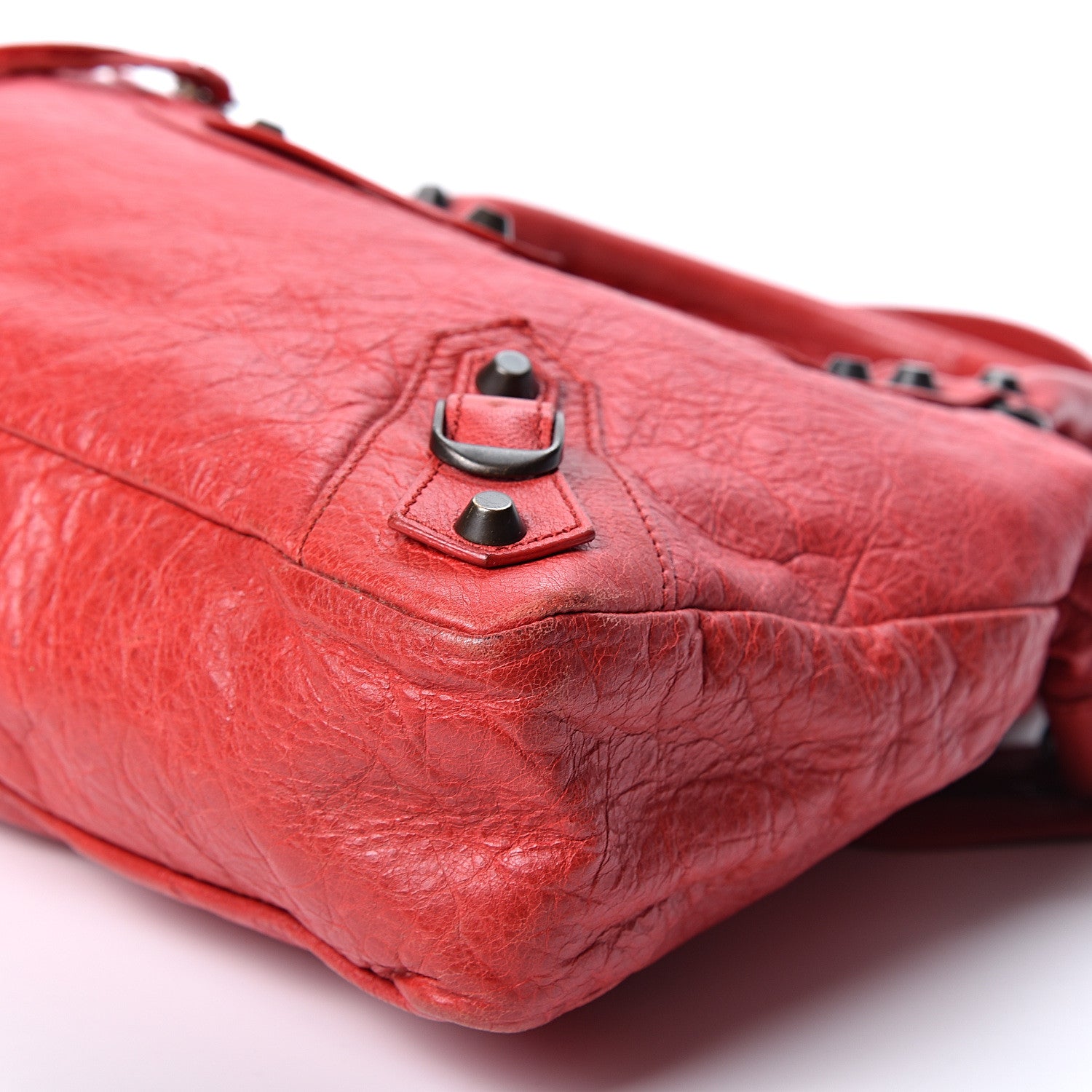 Balenciaga Agneau Classic Hardware Town Rouge Coquelicot 9 of 9