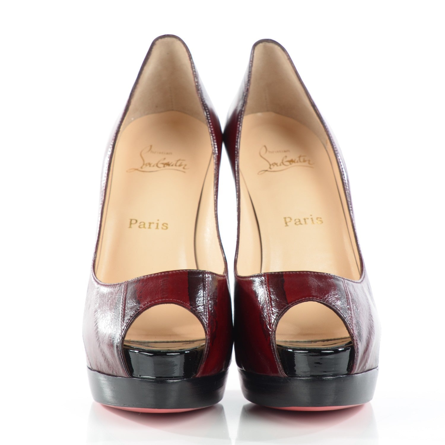 Christian Louboutin Eel Skin Altadama 140 Pumps 39 Red Vinaccia 2 of 8