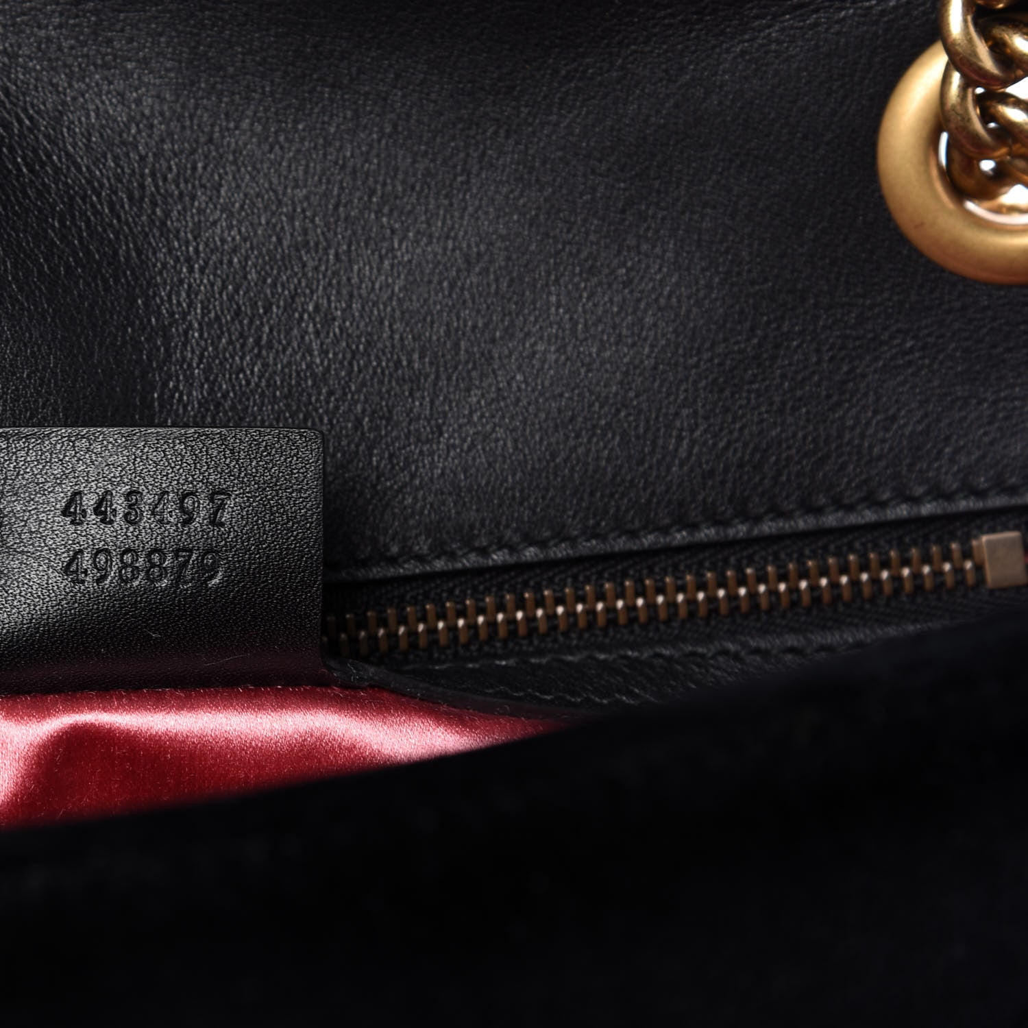 Gucci Velvet Matelasse Marquise Crystals Embroidered Small GG Marmont Shoulder Bag Black 9 of 10
