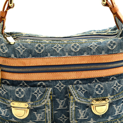 Louis Vuitton Monogram Denim Baggy PM Blue 9 of 16