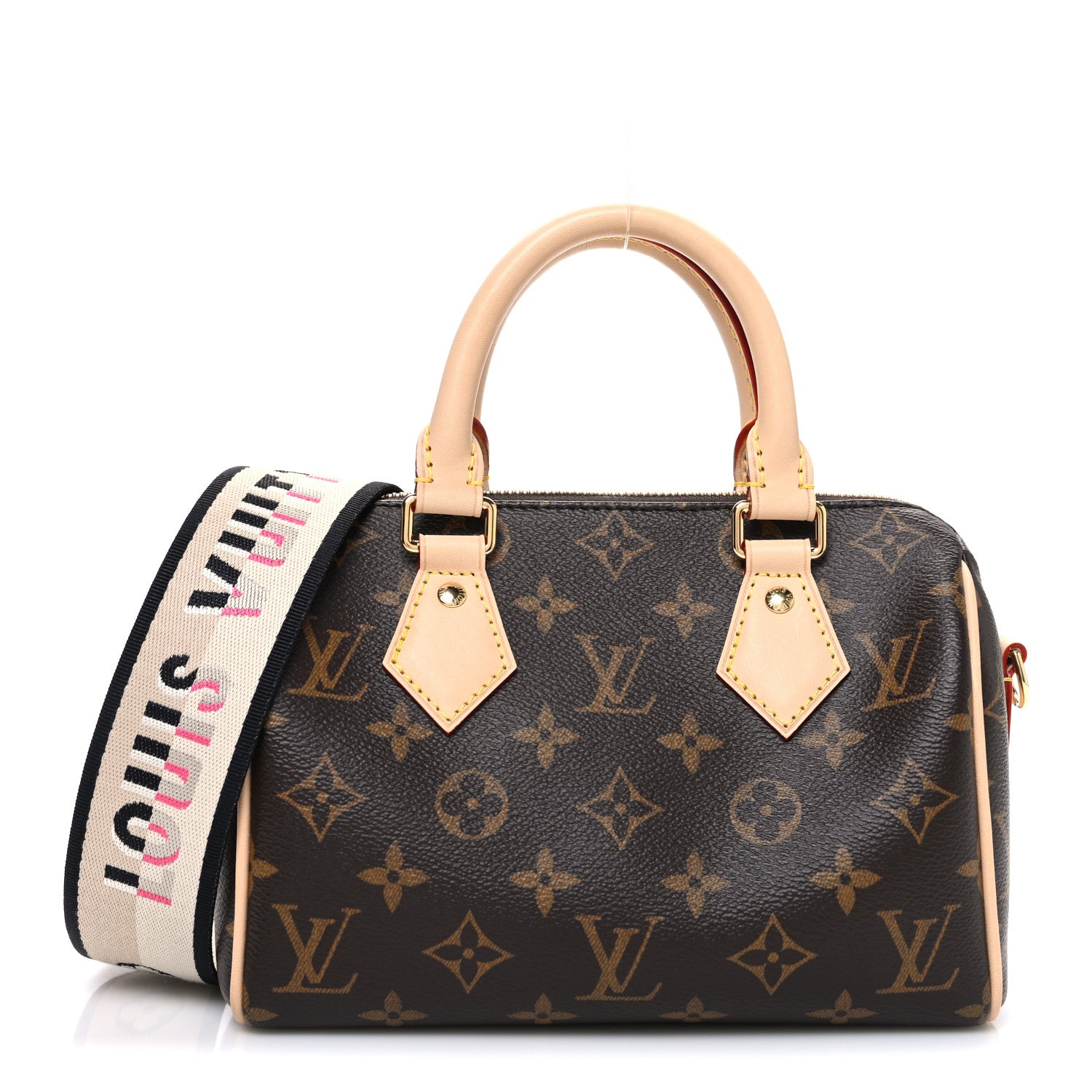 Louis Vuitton Monogram Speedy Bandouliere 20 Black 1 of 9