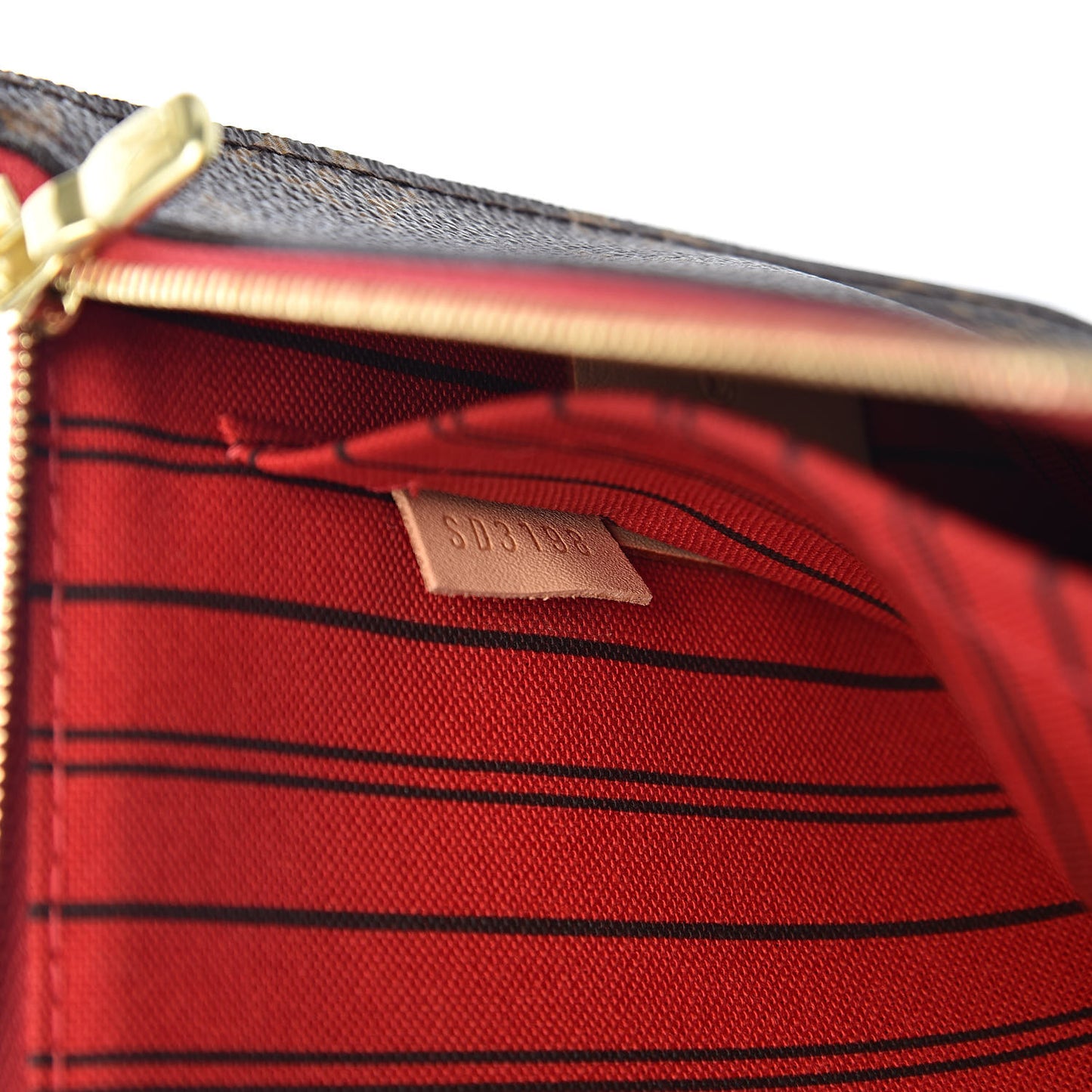 Monogram Neverfull MM GM Pochette Cherry