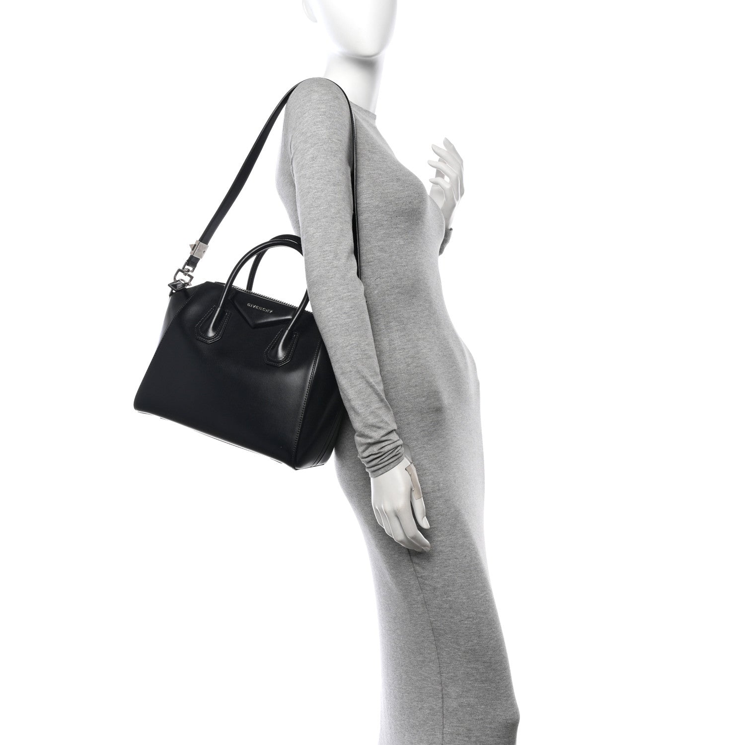 Givenchy Shiny Lord Calfskin Small Antigona Black 2 of 10