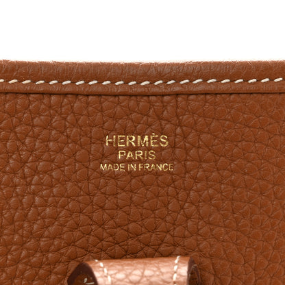 Hermes Taurillon Clemence Evelyne III PM Gold 6 of 10