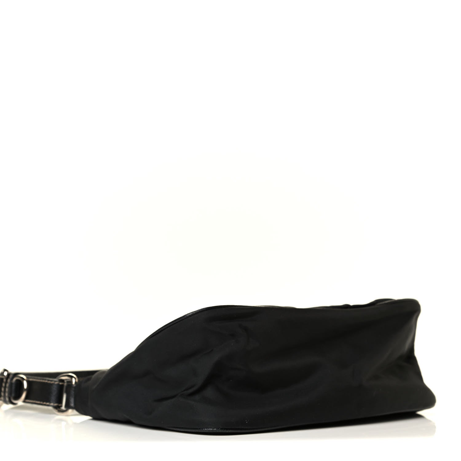 Prada Tessuto Nylon Saffiano Pochette Black 3 of 6