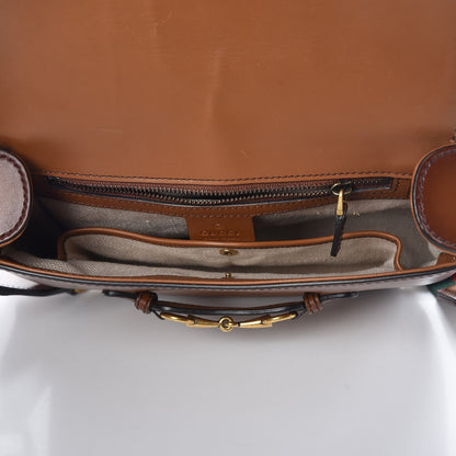 Gucci Calfskin Medium Lady Web Shoulder Bag Cuir 6 of 11