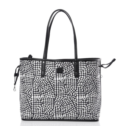MCM Visetos Medium Reversible Shopper Tote Black 4 of 16