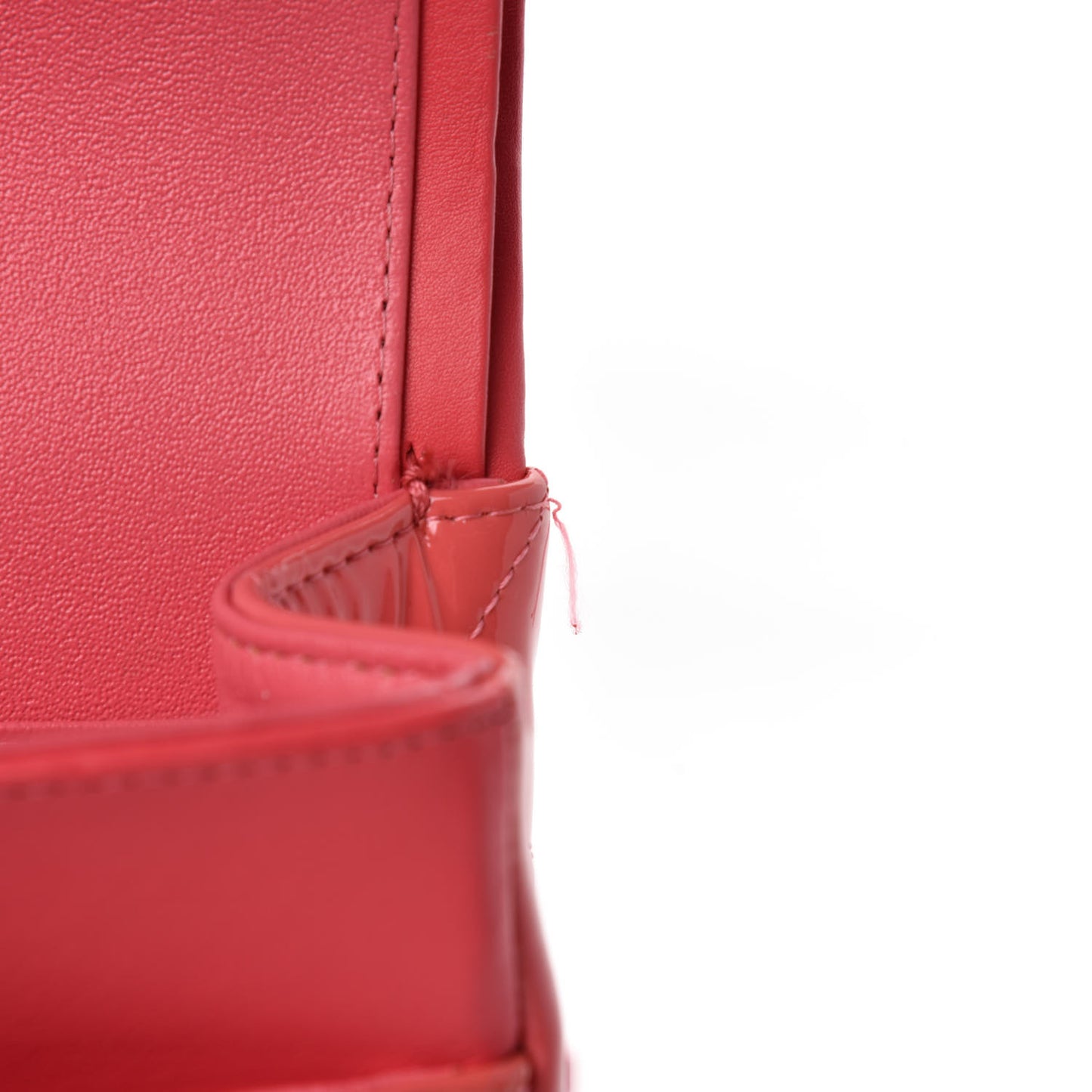 Patent Quilted Jumbo Double Flap Pink