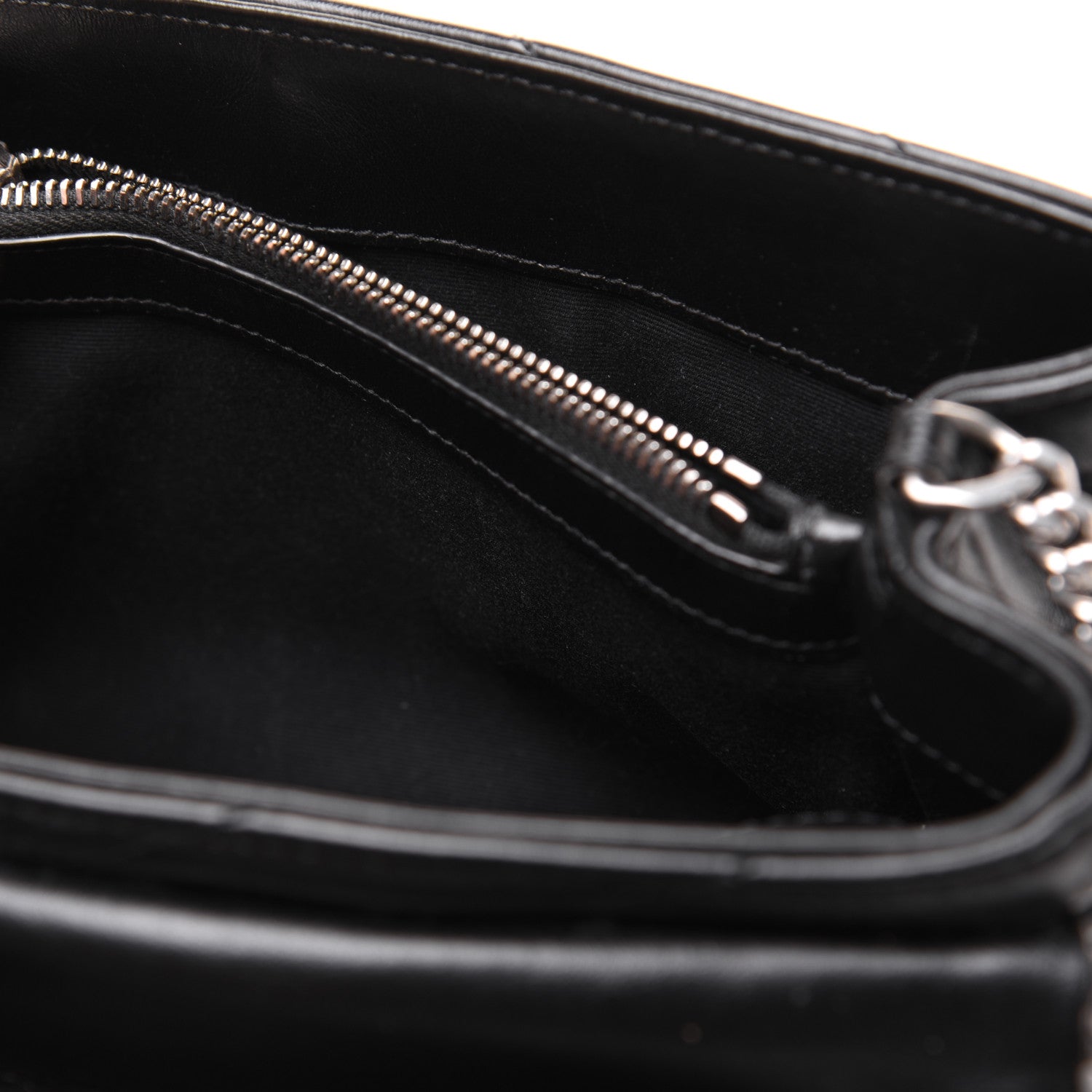 Saint Laurent Calfskin Y Quilted Monogram Small Loulou Chain Satchel Black 13 of 21