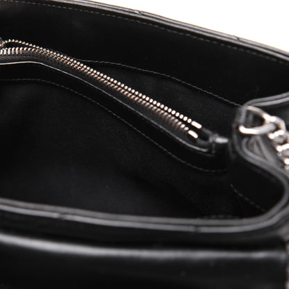 Saint Laurent Calfskin Y Quilted Monogram Small Loulou Chain Satchel Black 13 of 21