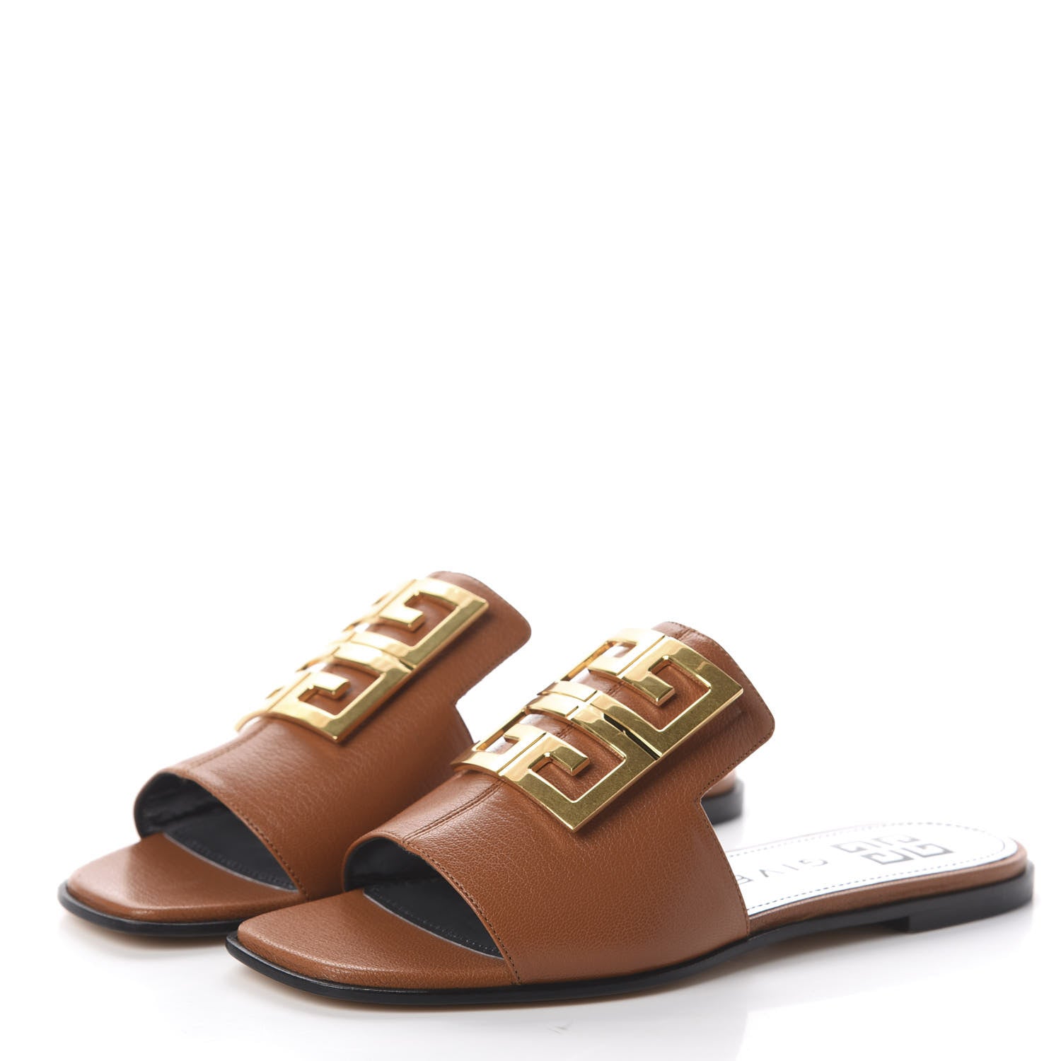 Givenchy Goatskin 4G Flat Sandals 35 Brown 2 of 7