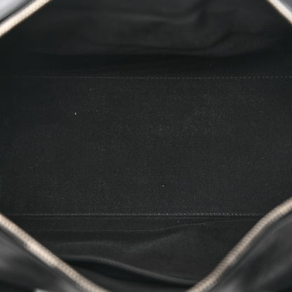 Chanel Calfskin Chevron CC All Day Long Boston Black 5 of 12