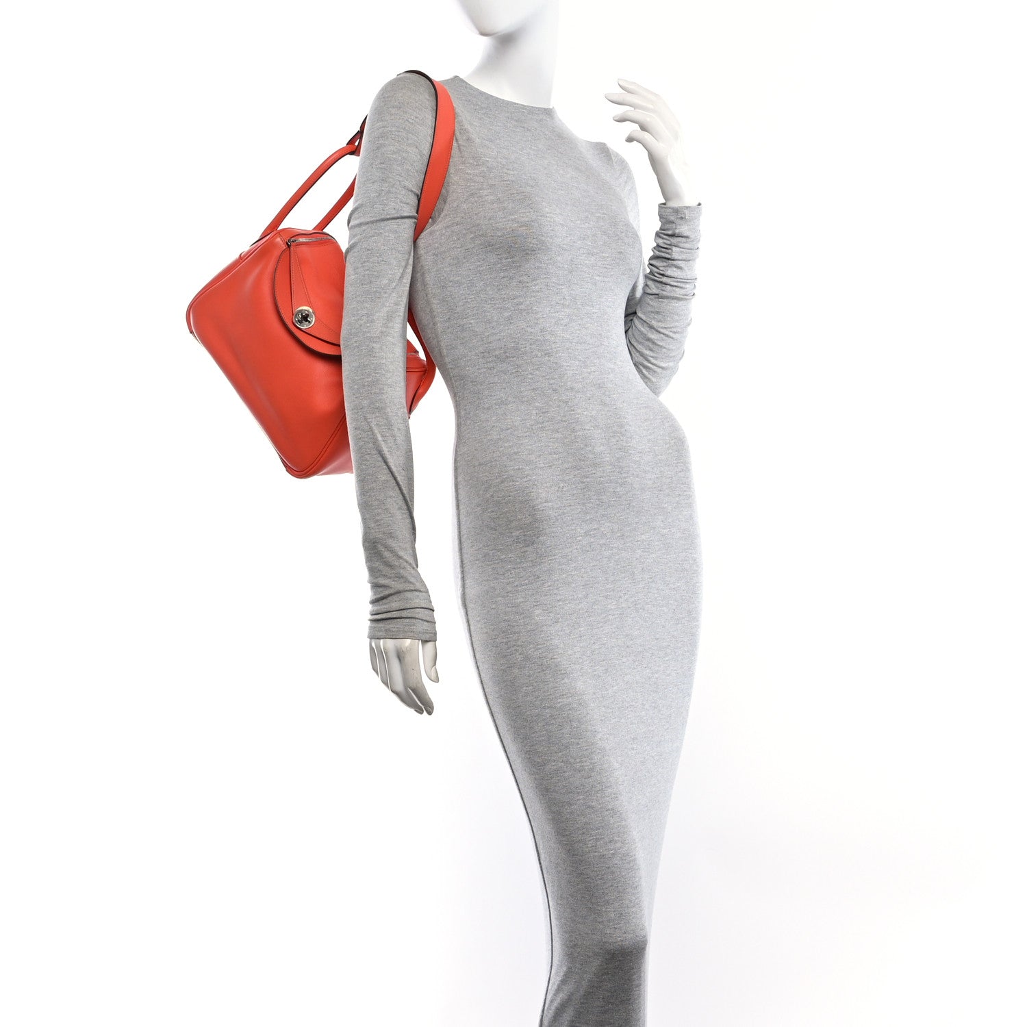 Hermes Swift Lindy 26  Orange Poppy 2 of 10
