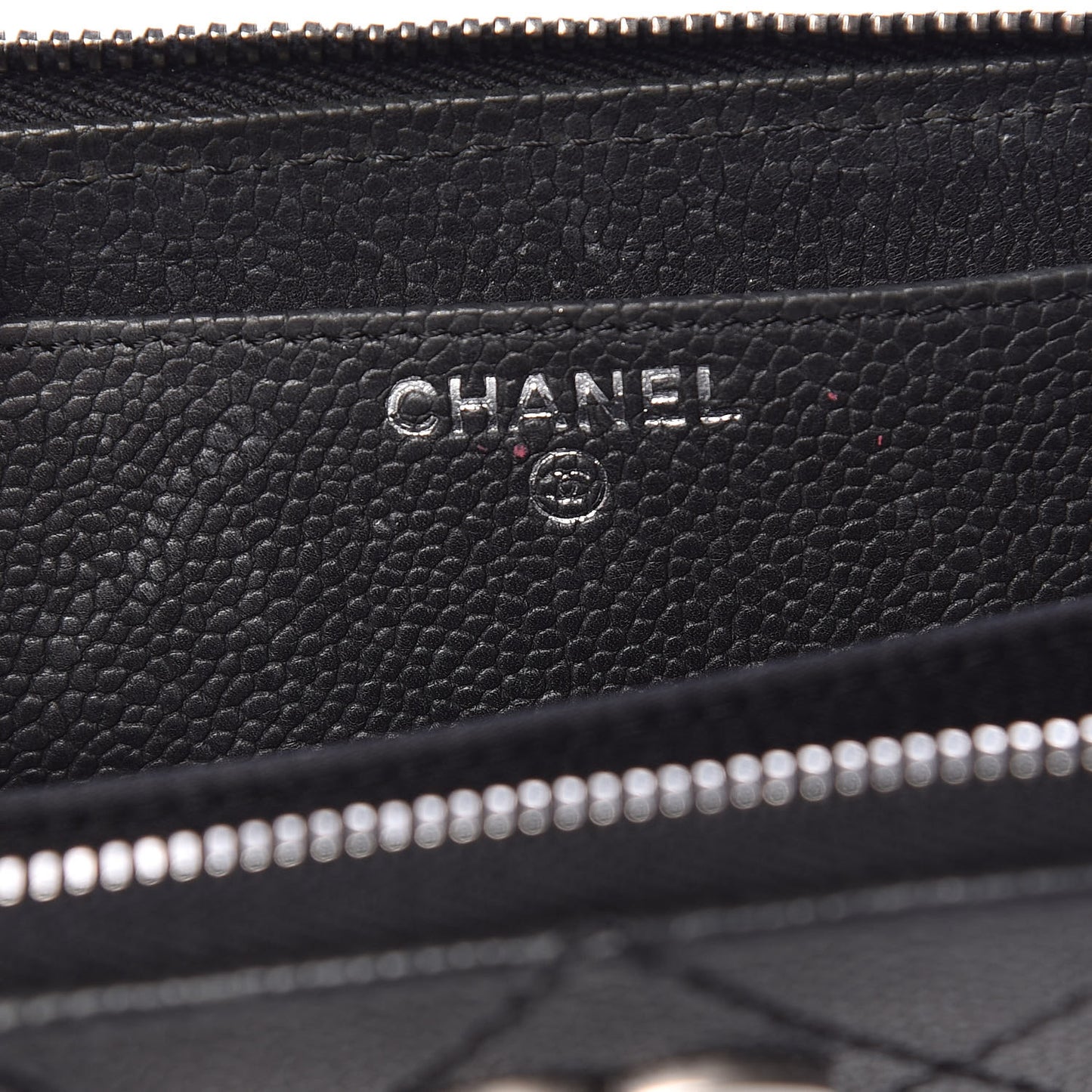 Caviar Outdoor Ligne Zip Coin Purse Wallet Black