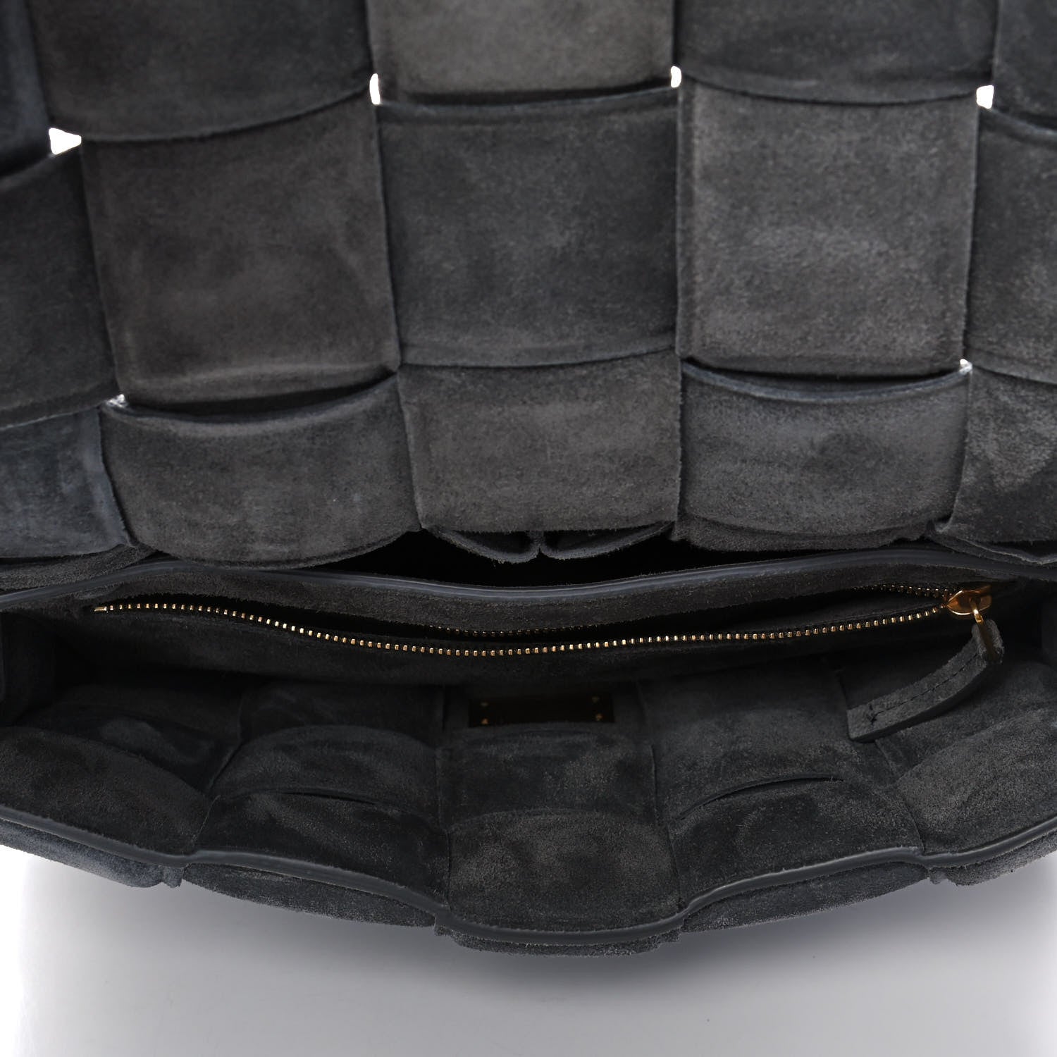 Bottega Veneta Suede Maxi Intrecciato Padded Cassette Crossbody Bag Graphite 5 of 11