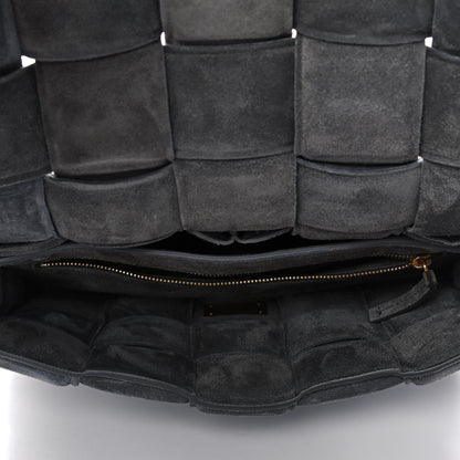 Bottega Veneta Suede Maxi Intrecciato Padded Cassette Crossbody Bag Graphite 5 of 11