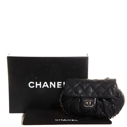 Chanel Washed Lambskin Mini Chain Around Messenger Black 8 of 8
