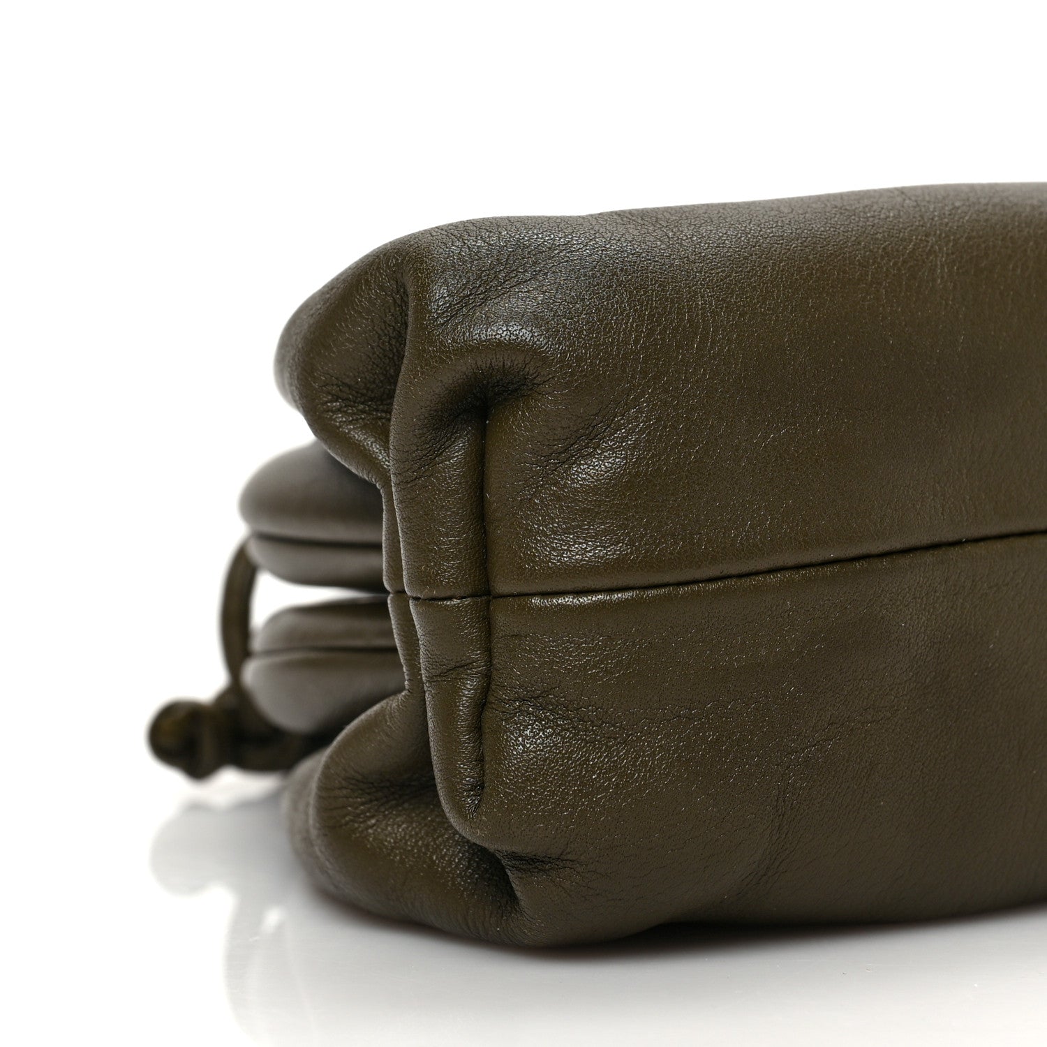 Bottega Veneta Butter Calfskin The Mini Pouch Kaki Fondente 7 of 8