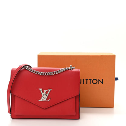 Louis Vuitton Soft Calfskin Mylockme Chain Bag BB Rubis 11 of 11