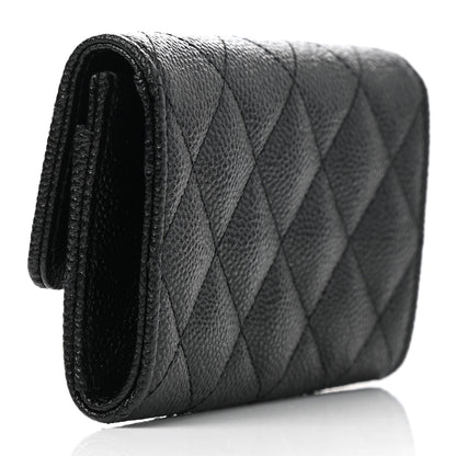 Chanel CHANEL Caviar Quilted Chain CC Flap Card Holder Black 2 of 7