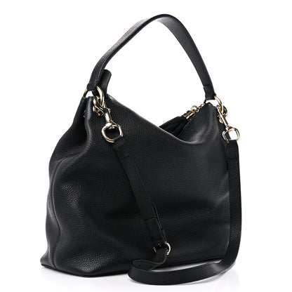 Gucci Pebbled Calfskin Large Soho Hobo Black 3 of 12