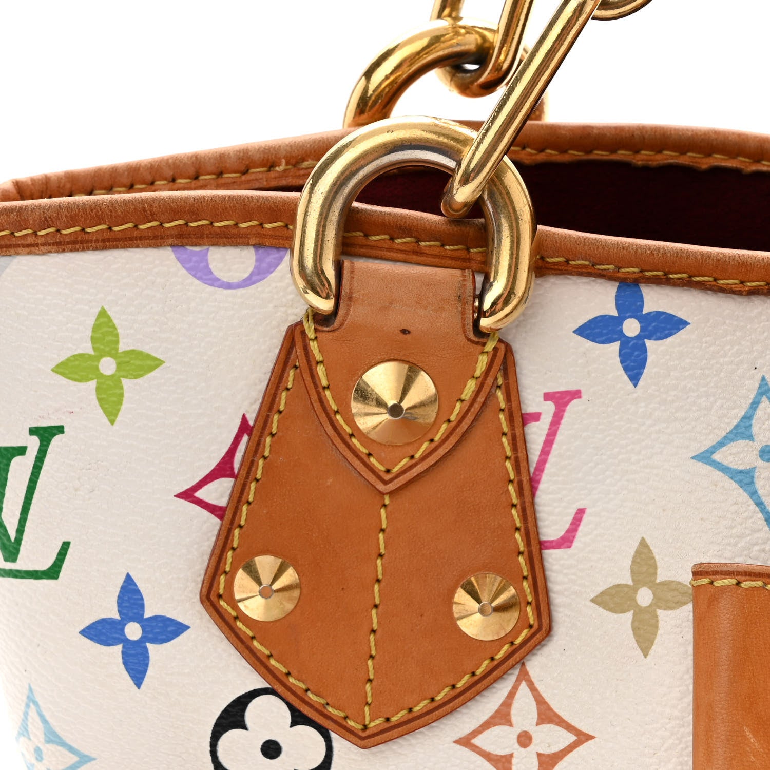 Louis Vuitton Monogram Multicolor Annie MM White 12 of 13