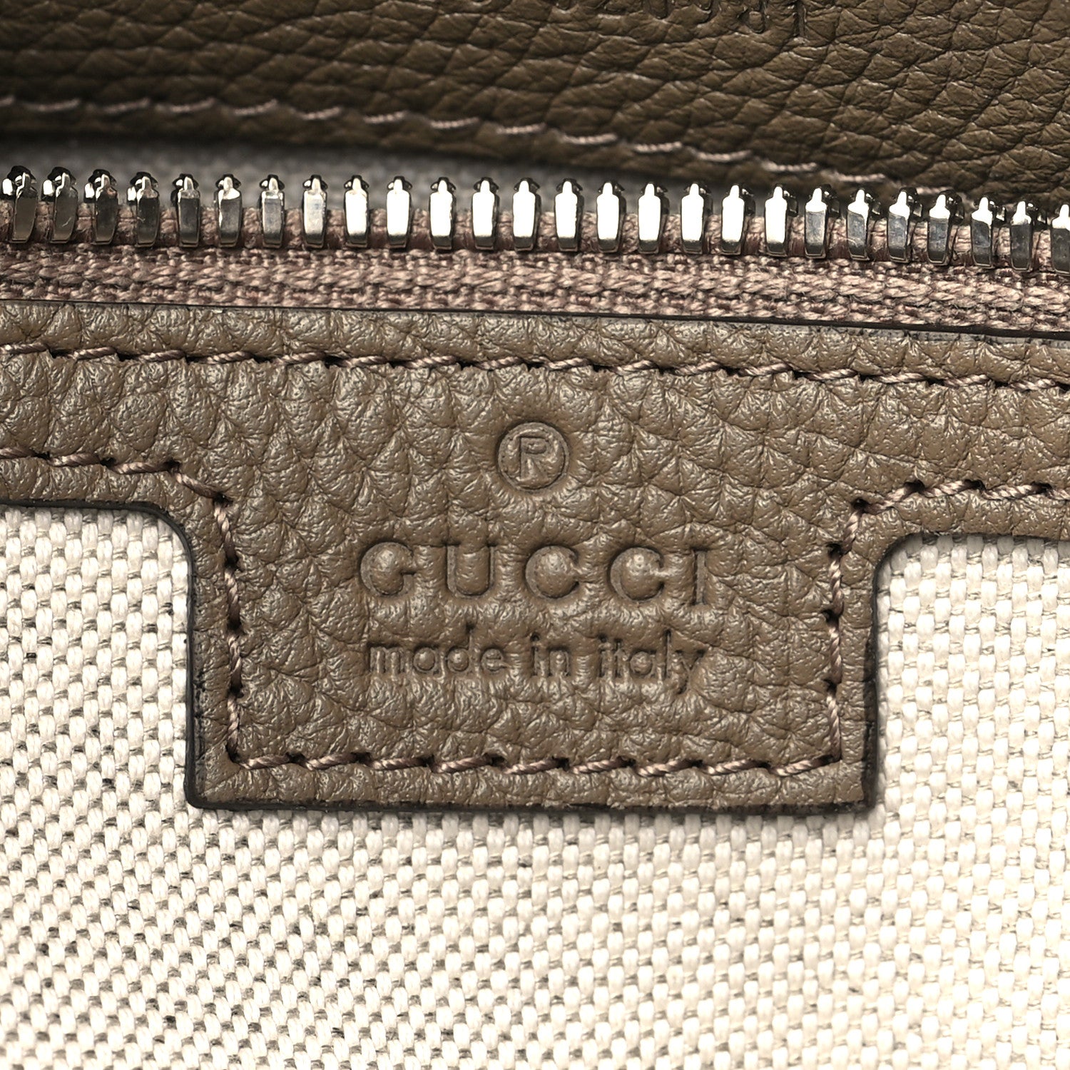 Gucci Piuma Calfskin Jumbo GG Embossed Briefcase Good Taupe 6 of 9