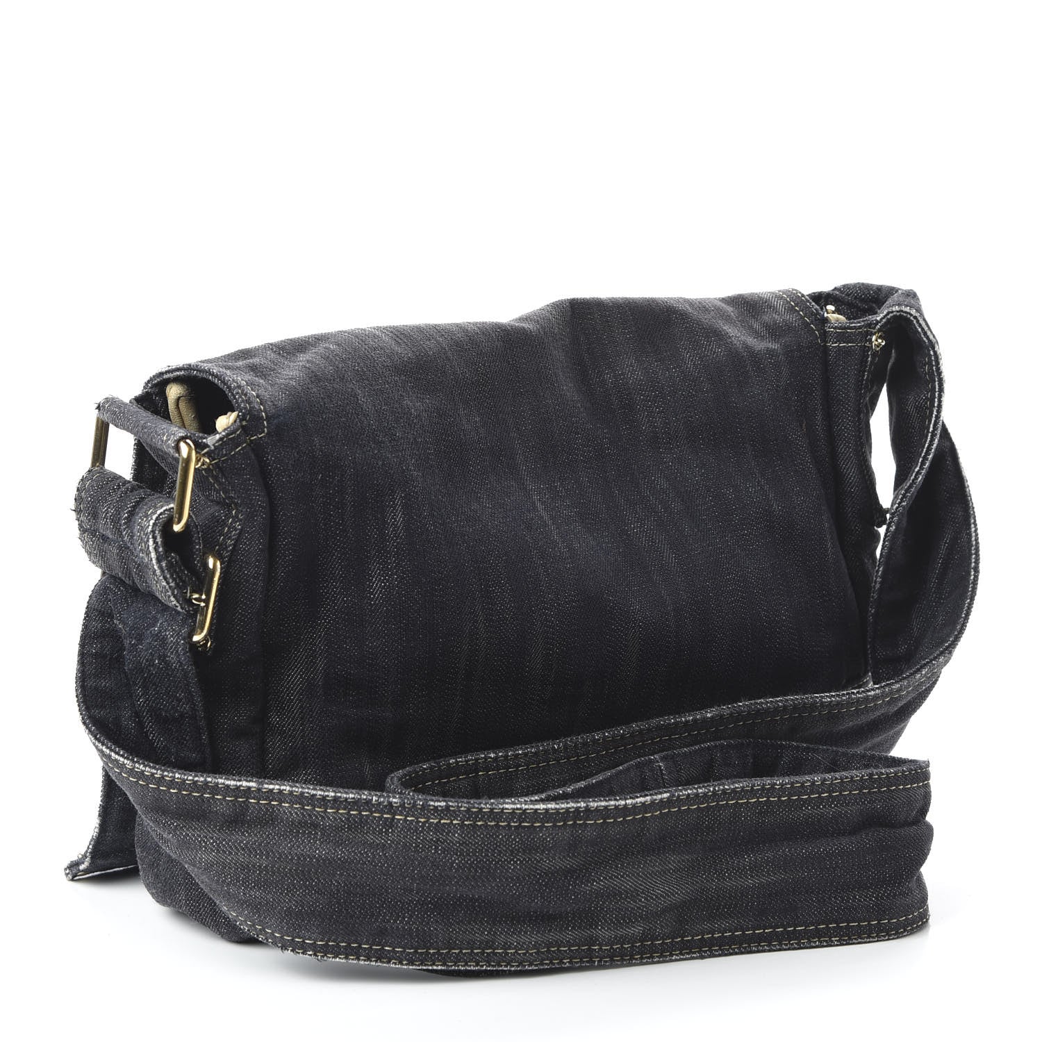 Chanel Denim CC Messenger Bag Blue 3 of 10
