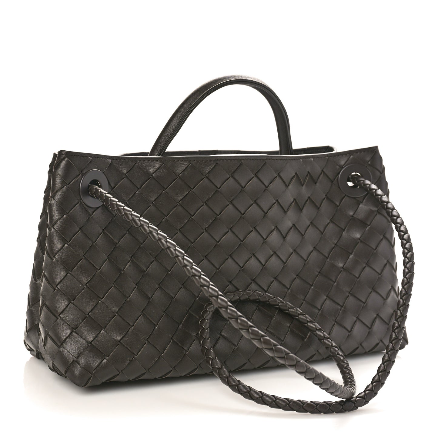 Nappa Intrecciato Small East West Andiamo Shoulder Bag Fondant