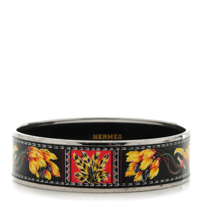 Hermes Enamel Printed Medium Brazil Bracelet 70 1 of 6