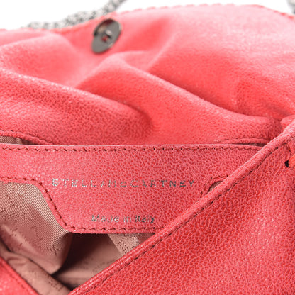 Stella McCartney Shaggy Deer Stone Embellished Mini Falabella Foldover Tote Pink Fluo 6 of 8
