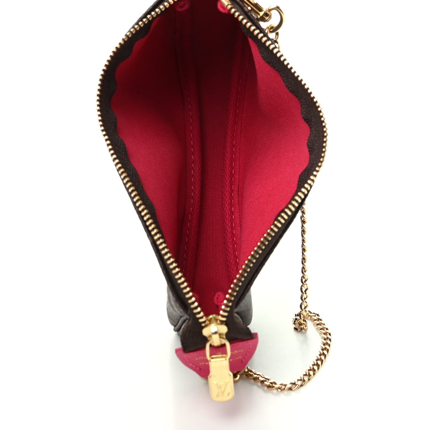 Monogram 2019 Christmas Animation Mini Courchevel Pochette Accessories Fuchsia
