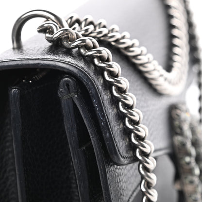 Gucci Pebbled Calfskin Small Dionysus Shoulder Bag Black 14 of 15
