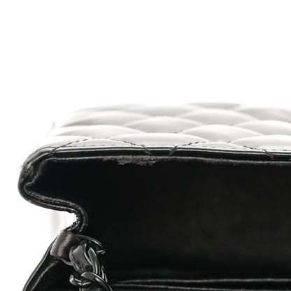 Chanel Patent Calfskin Quilted Mini Square Flap So Black 12 of 18