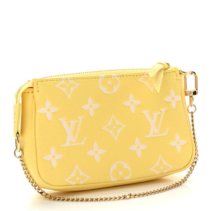 Louis Vuitton Empreinte Monogram Mini Pochette Accessories Lemon Curd Yellow 3 of 7