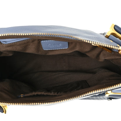 Chloe Calfskin Small Marcie Satchel Washed Blue 5 of 14