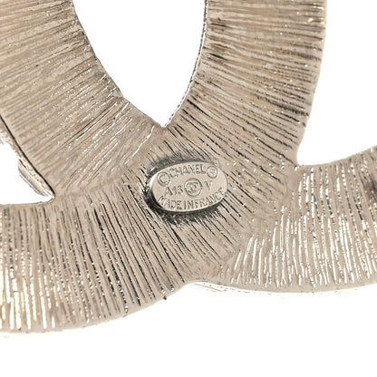 Chanel Baguette Crystal CC Brooch Silver 3 of 5