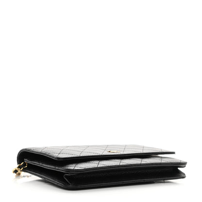 Chanel Caviar Quilted Wallet On Chain WOC Black 4 of 10