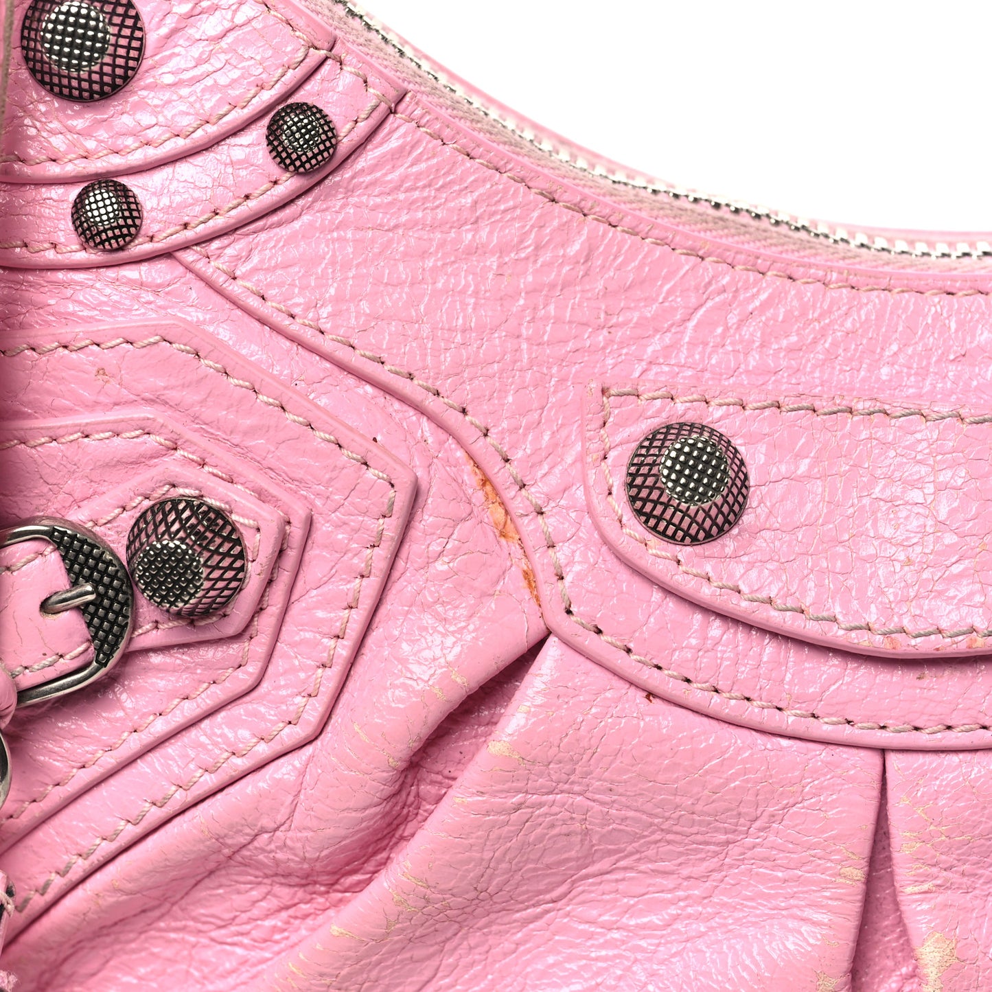 Agneau Arena Le Cagole Shoulder Bag XS Candy Pink