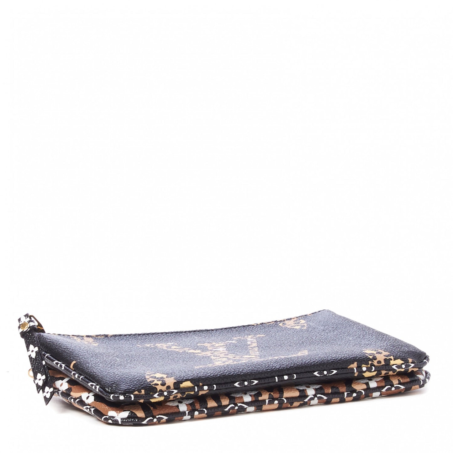 Monogram Giant Jungle Pochette Double Zip Black