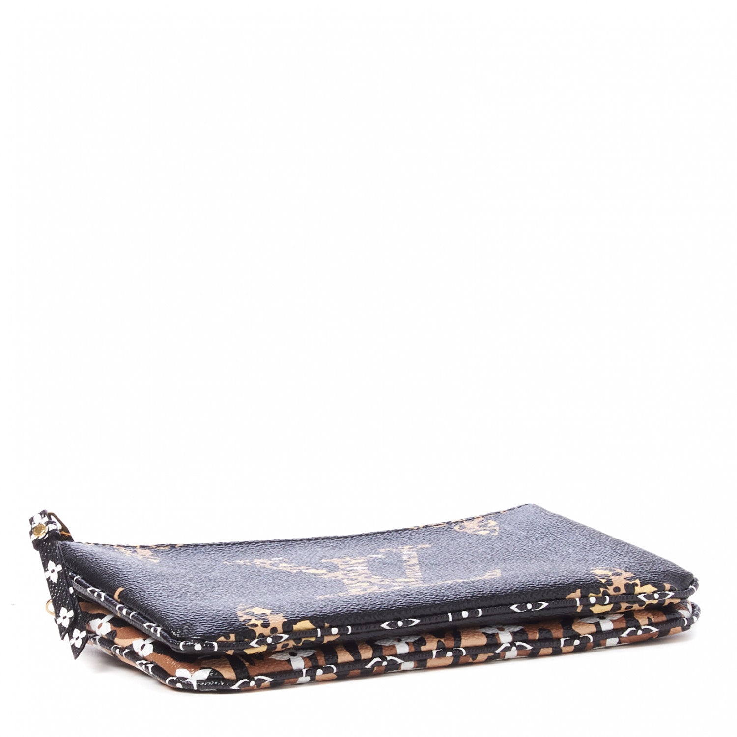 Louis Vuitton Monogram Giant Jungle Pochette Double Zip Black 3 of 8