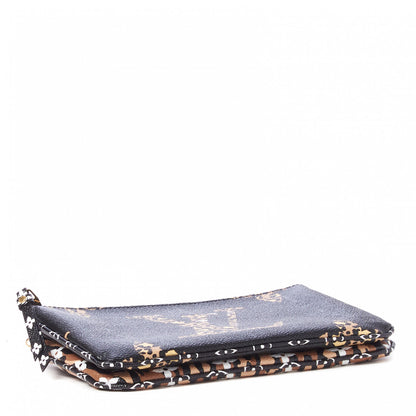 Louis Vuitton Monogram Giant Jungle Pochette Double Zip Black 3 of 8