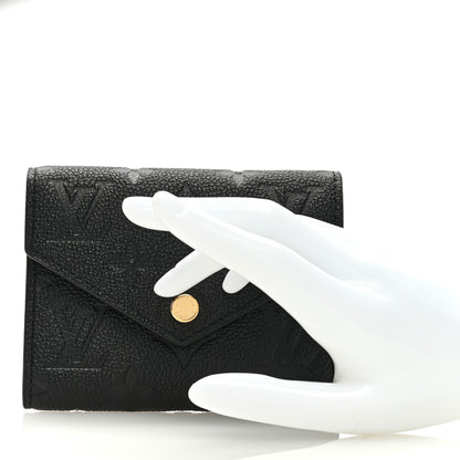 Louis Vuitton Empreinte Victorine Wallet Black 2 of 7