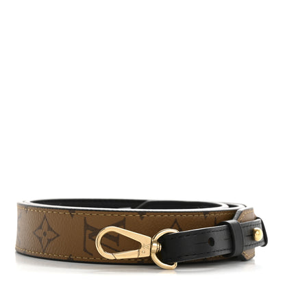 Louis Vuitton Reverse Monogram Bandouliere Shoulder Strap XL Black 1 of 5