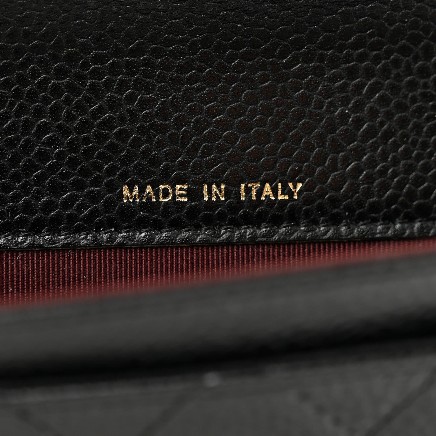 Caviar Quilted Flap Card Holder Black