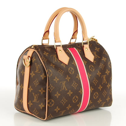 Louis Vuitton Monogram My LV Heritage Speedy Bandouliere 25 Fuchsia White 3 of 7