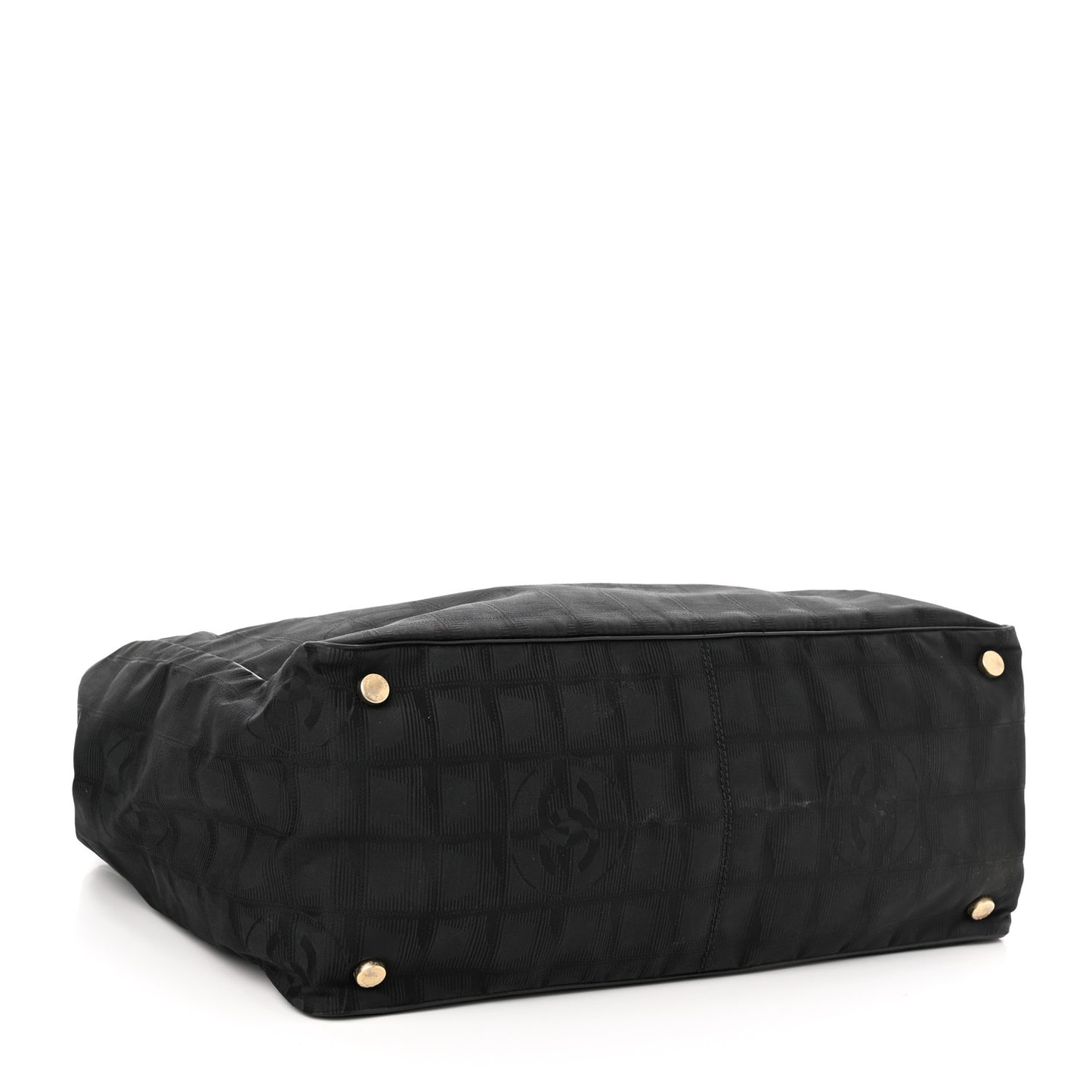 Nylon Large Travel Tote Black