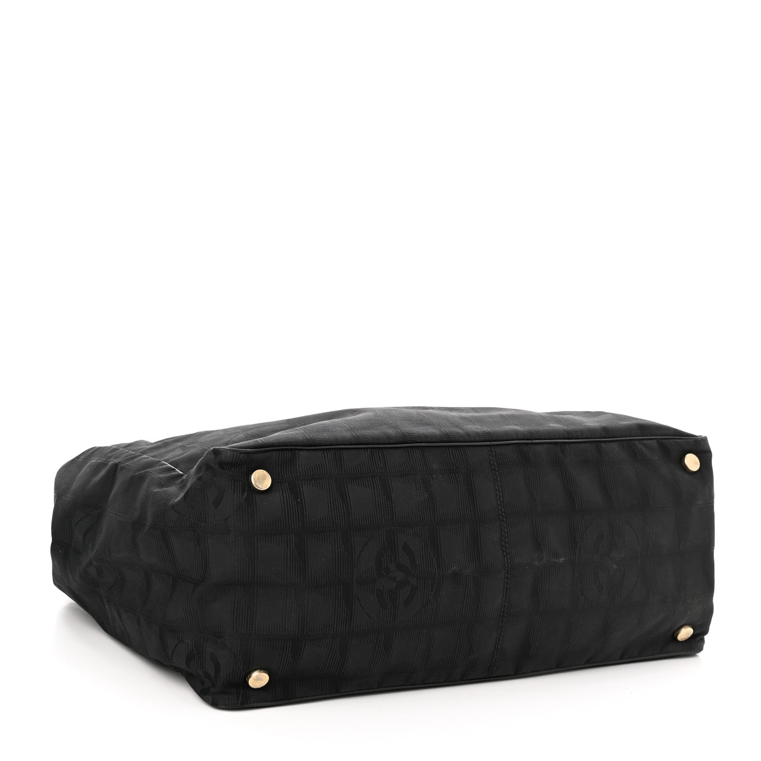 Chanel Nylon Large Travel Tote Black 4 of 10