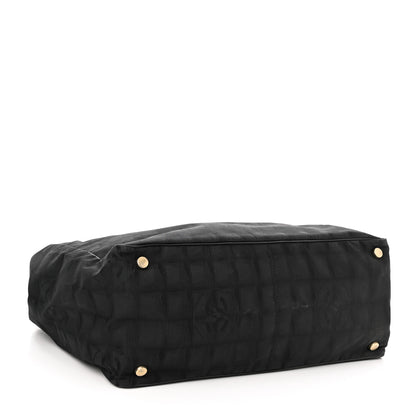 Chanel Nylon Large Travel Tote Black 4 of 10